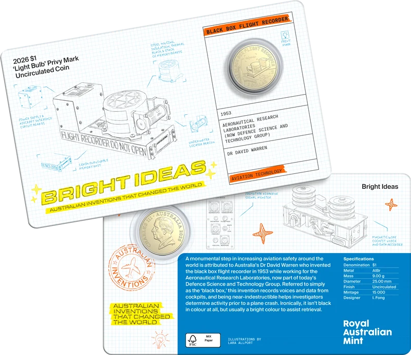 Bright Ideas 2026 $1 and $2 Privy Mark Seven-Coin Collection