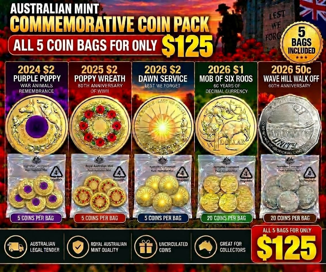 RAM Uncirculated Coin Bags – Five-Bag Bundle
